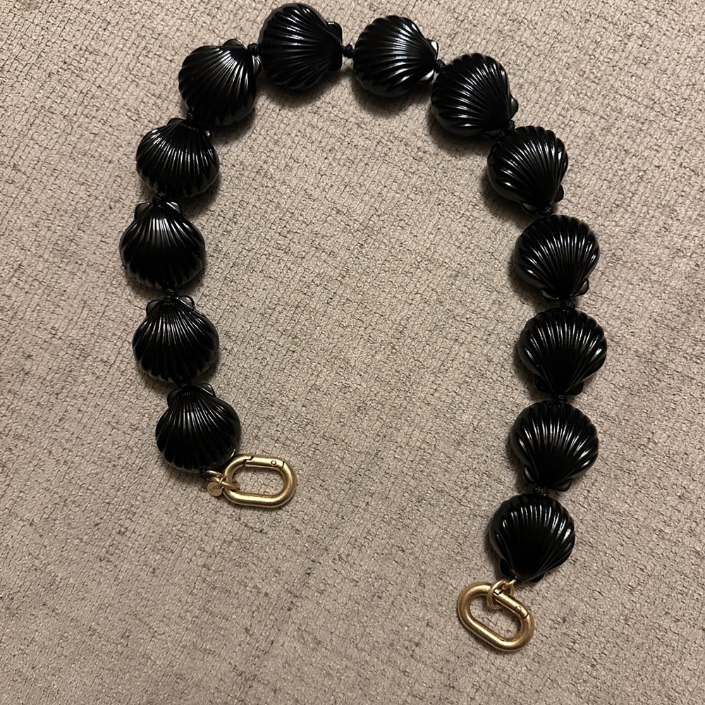 Clare V. Black Scallop Shortie Strap